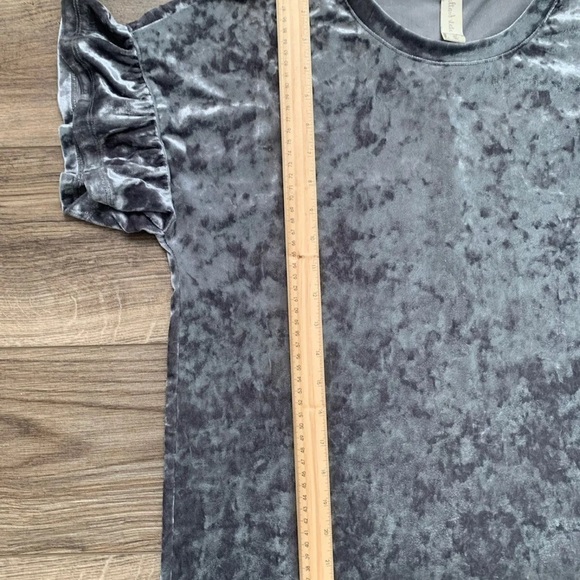ALTAR’D STATE Crushed velvet ruffle sleeve top 3/$20 - Picture 7 of 7